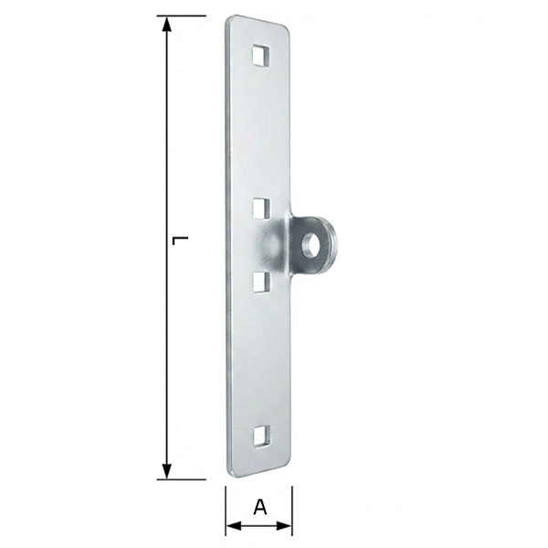 MINUTEX Portalucchetto Verticale MM 40X250 Acciaio Zincato Bianco - MINUTEX - Immagine 2